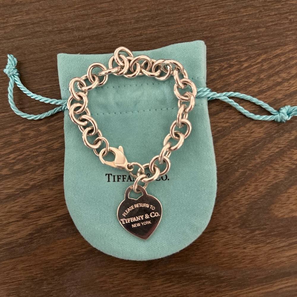 Tiffany Heart Tag Charm Bracelet